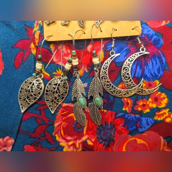 NEW Bohemian fashion dangle earring set - Picture 3 of 8